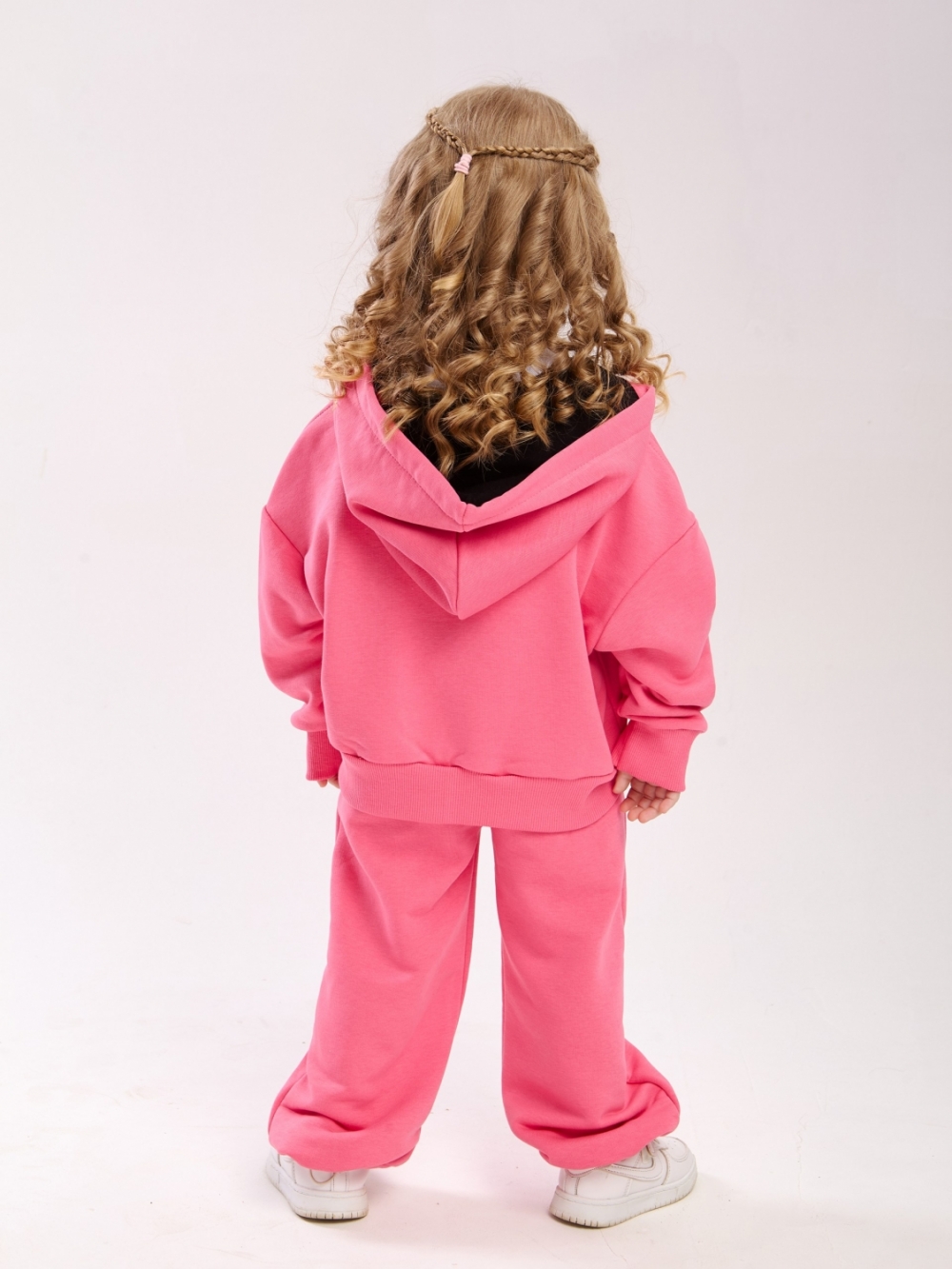 344-МА. Костюм детский оверсайз на молнии, малина хлопок 65%, 35% ПЭ, 3-х нитка без начеса 98,104,110,116